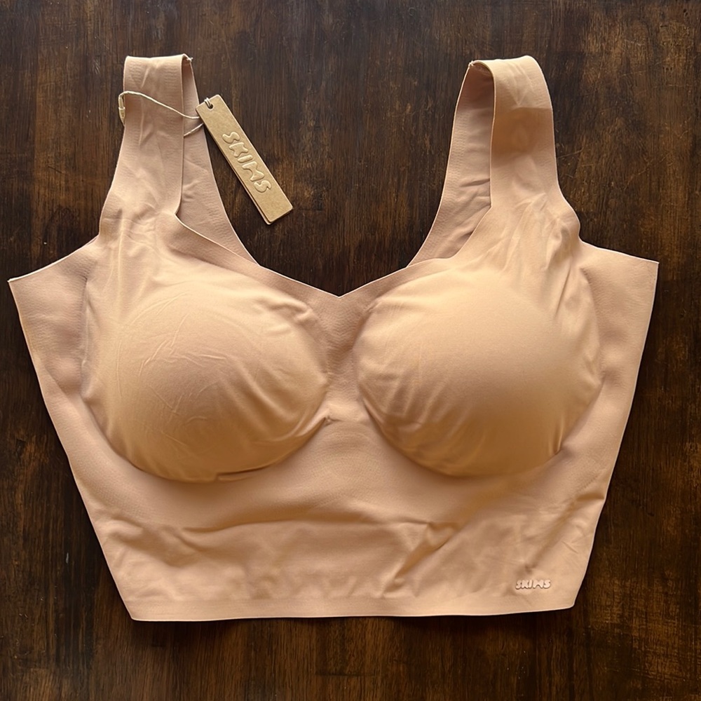 SKIMS Naked Plunge Longline bra
